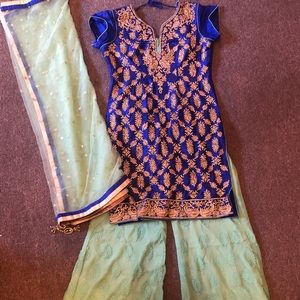 Beautiful Shaharra wide leg pants & duppta